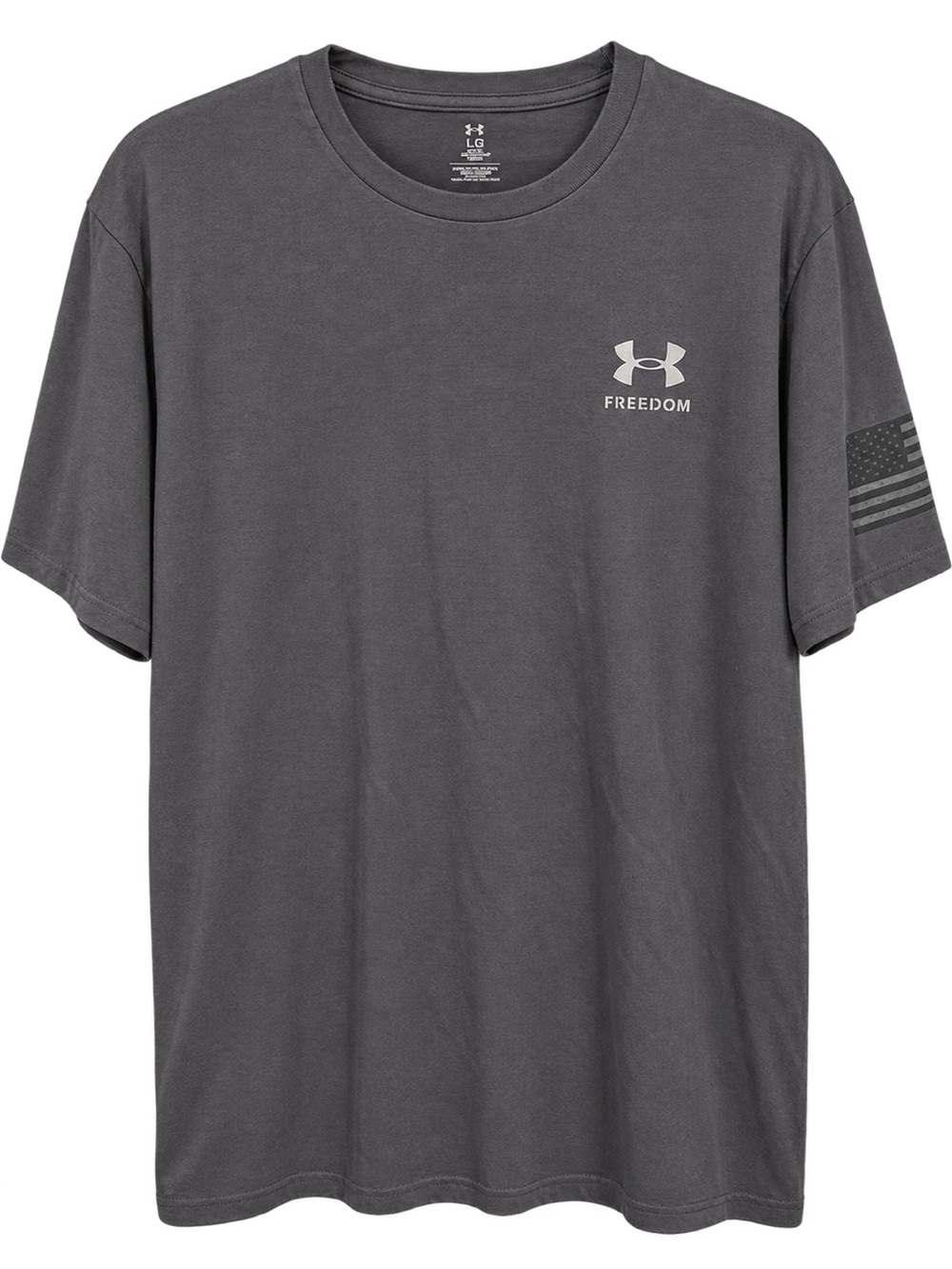 Under Armour Men’s Freedom Short Sleeve Tee — Charcoal Gray